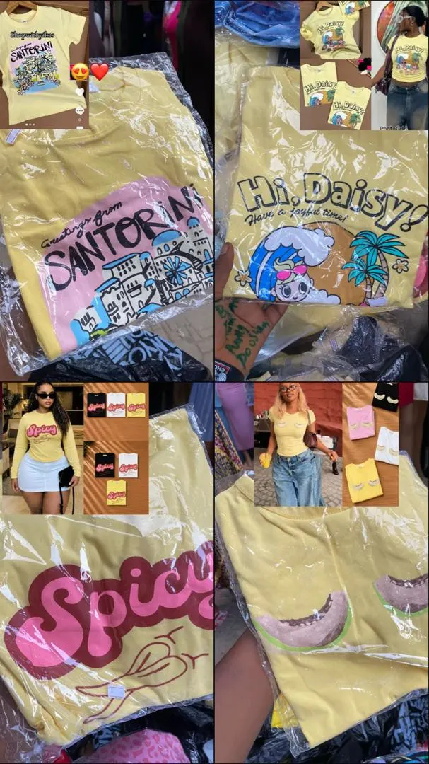 Basic tops (santorini, hi daisy, spicy & eye)